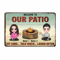 Personalized Outdoor Decor Patio Porch Metal Sign JR32 95O58 thumb 1