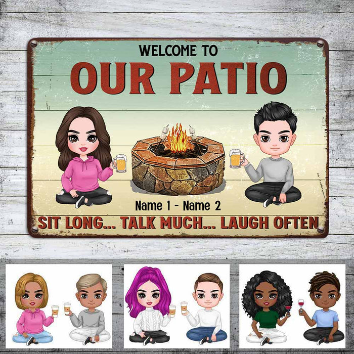 Personalized Outdoor Decor Patio Porch Metal Sign JR32 95O58 1