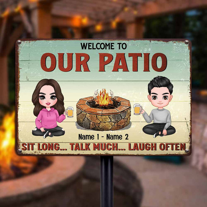 Personalized Outdoor Decor Patio Porch Metal Sign JR32 95O58 1