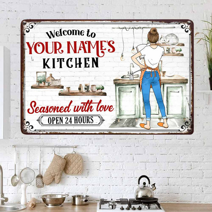 Personalized Indoor Decor Kitchen Metal Sign JR32 26O58 1