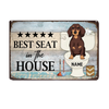 Personalized Indoor Decor Dog Seat Metal Sign JR35 95O24 1