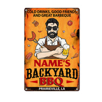 Personalized Outdoor Decor Backyard Metal Sign JR31 23O57 thumb 1