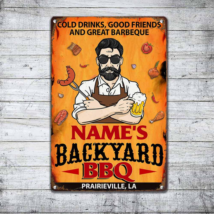 Personalized Outdoor Decor Backyard Metal Sign JR31 23O57 1