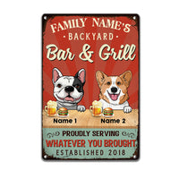 Personalized Outdoor Decor Backyard Metal Sign JR32 23O57 thumb 1