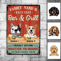 Personalized Outdoor Decor Backyard Metal Sign JR32 23O57 thumb 1