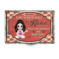 Personalized Indoor Decor Kitchen Metal Sign JR33 23O23 thumb 1