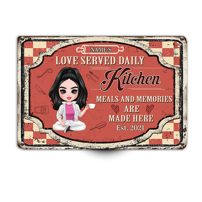 Personalized Indoor Decor Kitchen Metal Sign JR33 23O23 1