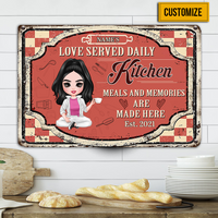 Personalized Indoor Decor Kitchen Metal Sign JR33 23O23 thumb 1