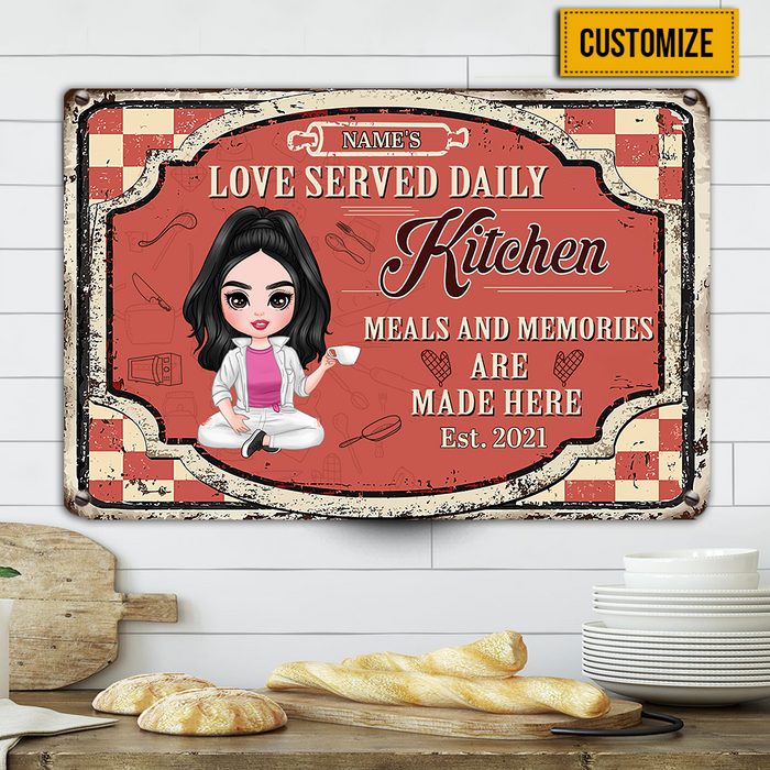 Personalized Indoor Decor Kitchen Metal Sign JR33 23O23 1