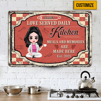 Personalized Indoor Decor Kitchen Metal Sign JR33 23O23 thumb 1