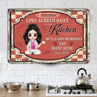 Personalized Indoor Decor Kitchen Metal Sign JR33 23O23 thumb 1