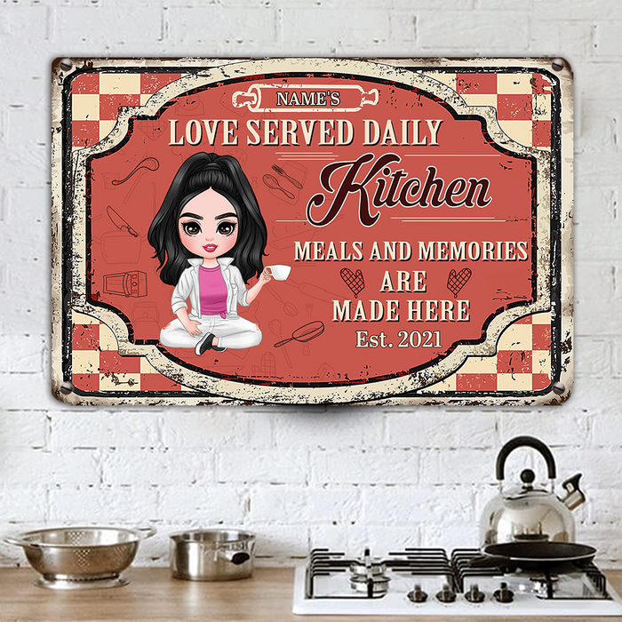 Personalized Indoor Decor Kitchen Metal Sign JR33 23O23 1