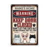 Personalized Outdoor Decor Cat Metal Sign JR34 23O23 1