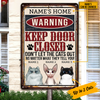 Personalized Outdoor Decor Cat Metal Sign JR34 23O23 1