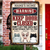 Personalized Outdoor Decor Cat Metal Sign JR34 23O23 1