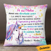 Personalized Granddaughter Spanish Unicorn Pillow JR36 81O36 1