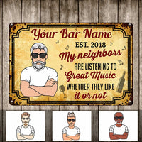 Personalized Outdoor Decor Bar Poster Metal Sign JR34 26O36 thumb 1