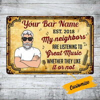Personalized Outdoor Decor Bar Poster Metal Sign JR34 26O36 thumb 1