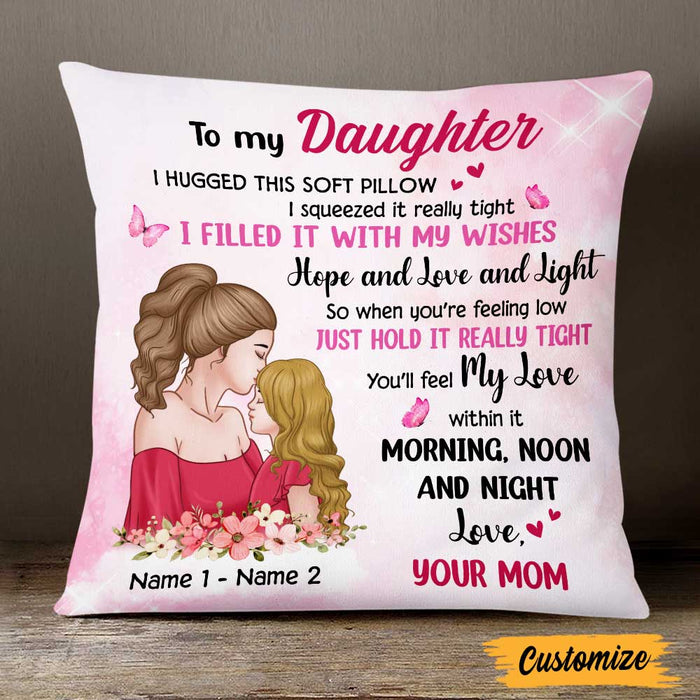 Personalized Daughter Hug This Pillow JR34 81O47 1