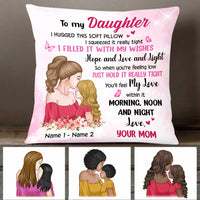 Personalized Daughter Hug This Pillow JR34 81O47 thumb 1