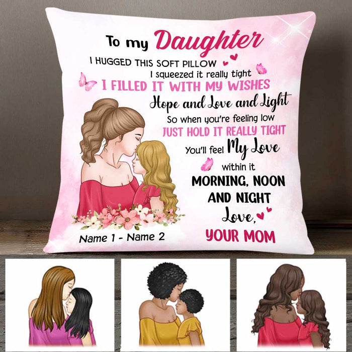 Personalized Daughter Hug This Pillow JR34 81O47 1