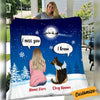 Personalized Dog Memo Christmas Watching Blanket OB252 81O34 1