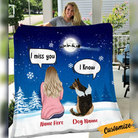 Personalized Dog Memo Christmas Watching Blanket OB252 81O34 thumb 1