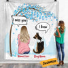 Personalized Dog Memo Christmas Watching Blanket OB252 81O34 thumb 1