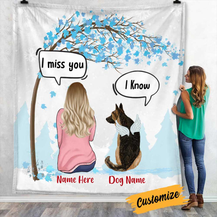 Personalized Dog Memo Christmas Watching Blanket OB252 81O34 1