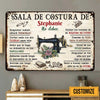 Personalized Sewing Room Rules Spanish Costura Metal Sign JR311 81O47 1