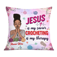 Personalized Love Crochet Pillow JR36 26O36 thumb 1