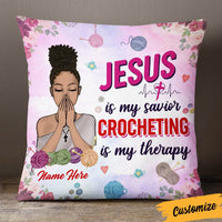 Personalized Love Crochet Pillow JR36 26O36 thumb 1