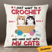 Personalized Love Crochet Cat Pillow JR37 85O36 thumb 1