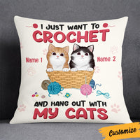 Personalized Love Crochet Cat Pillow JR37 85O36 thumb 1