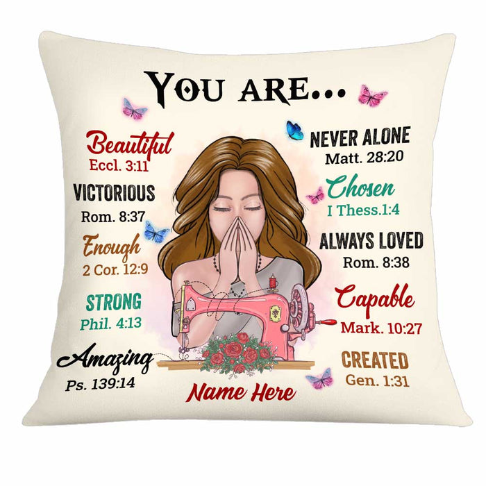 Personalized Love Sewing You Are Pillow JR310 30O34 1