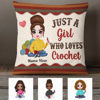 Personalized Love Crochet Pillow JR38 85O23 thumb 1