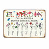Personalized Grandma Love Garden Spanish Metal Sign JR32 24O58 1
