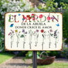 Personalized Grandma Love Garden Spanish Metal Sign JR32 24O58 1