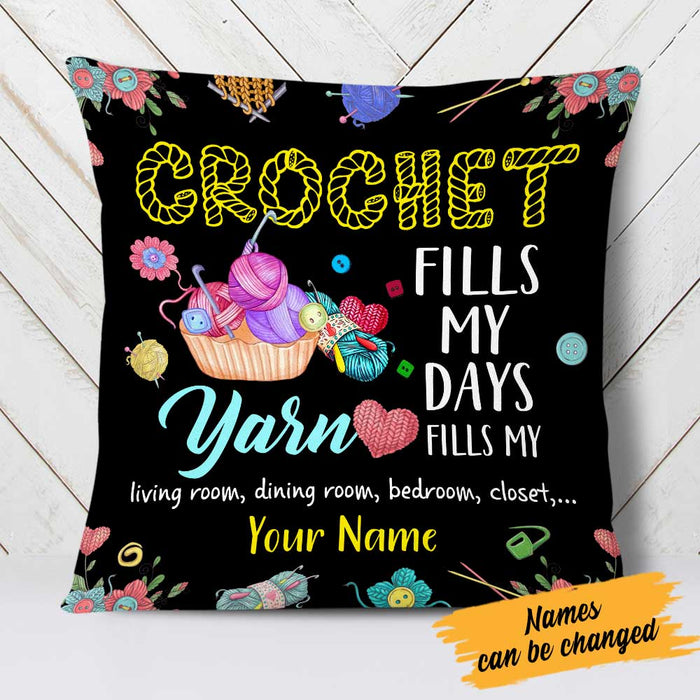 Personalized Love Crochet Pillow JR37 23O23 1