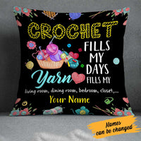 Personalized Love Crochet Pillow JR37 23O23 thumb 1