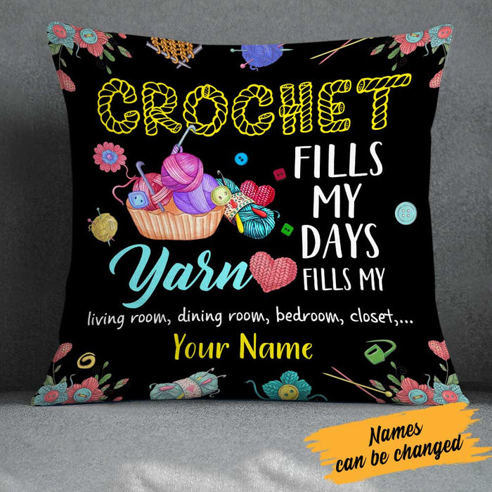 Personalized Love Crochet Pillow JR37 23O23 1