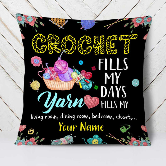 Personalized Love Crochet Pillow JR37 23O23 1