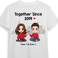 Personalized Couple Icon T Shirt JR37 30O58 thumb 1