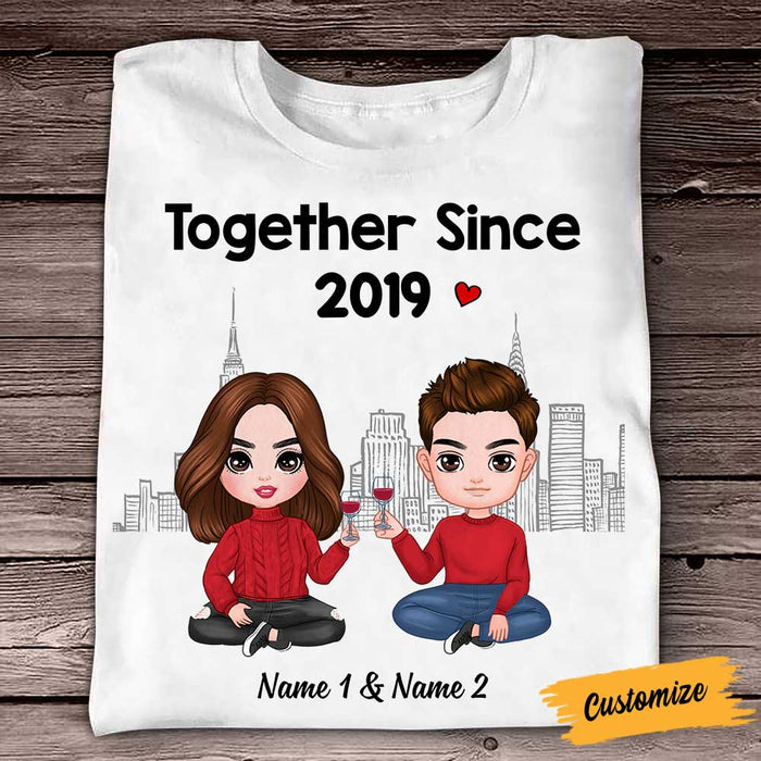 Personalized Couple Icon T Shirt JR37 30O58 1