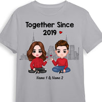 Personalized Couple Icon T Shirt JR37 30O58 thumb 1