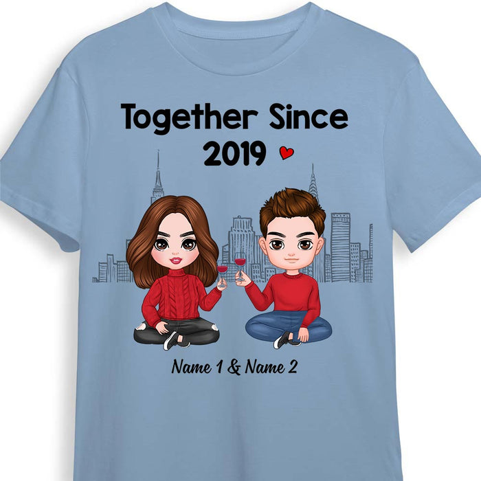 Personalized Couple Icon T Shirt JR37 30O58 1