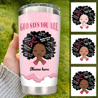 Personalized Baby BWA God Says You Are Steel Tumbler DB91 85O24 thumb 1