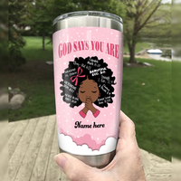 Personalized Baby BWA God Says You Are Steel Tumbler DB91 85O24 thumb 1
