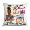 Personalized Love Sewing Jesus Pillow JR39 85O23 1