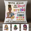 Personalized Love Sewing Jesus Pillow JR39 85O23 1
